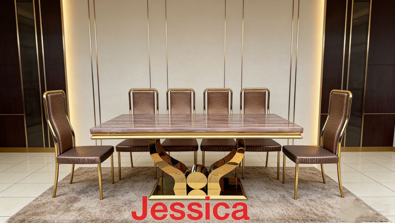 Salle à manger Jessica — Bois & Or (8 places)